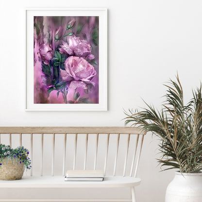 Roses - Full Round Drill Diamond Painting 30*40CM