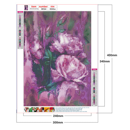 Roses - Full Round Drill Diamond Painting 30*40CM