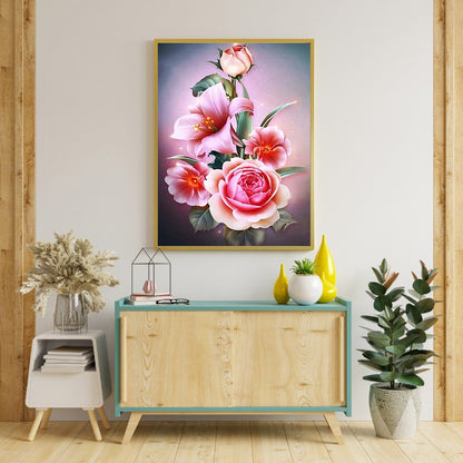 Roses - Full Round Drill Diamond Painting 30*40CM