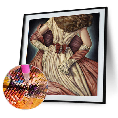 Girl - Full Round Drill Diamond Painting 30*30CM