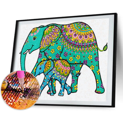 Elephant - Special Shaped Drill Diamond Painting 40*30CM