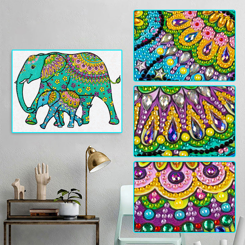 Elephant - Special Shaped Drill Diamond Painting 40*30CM