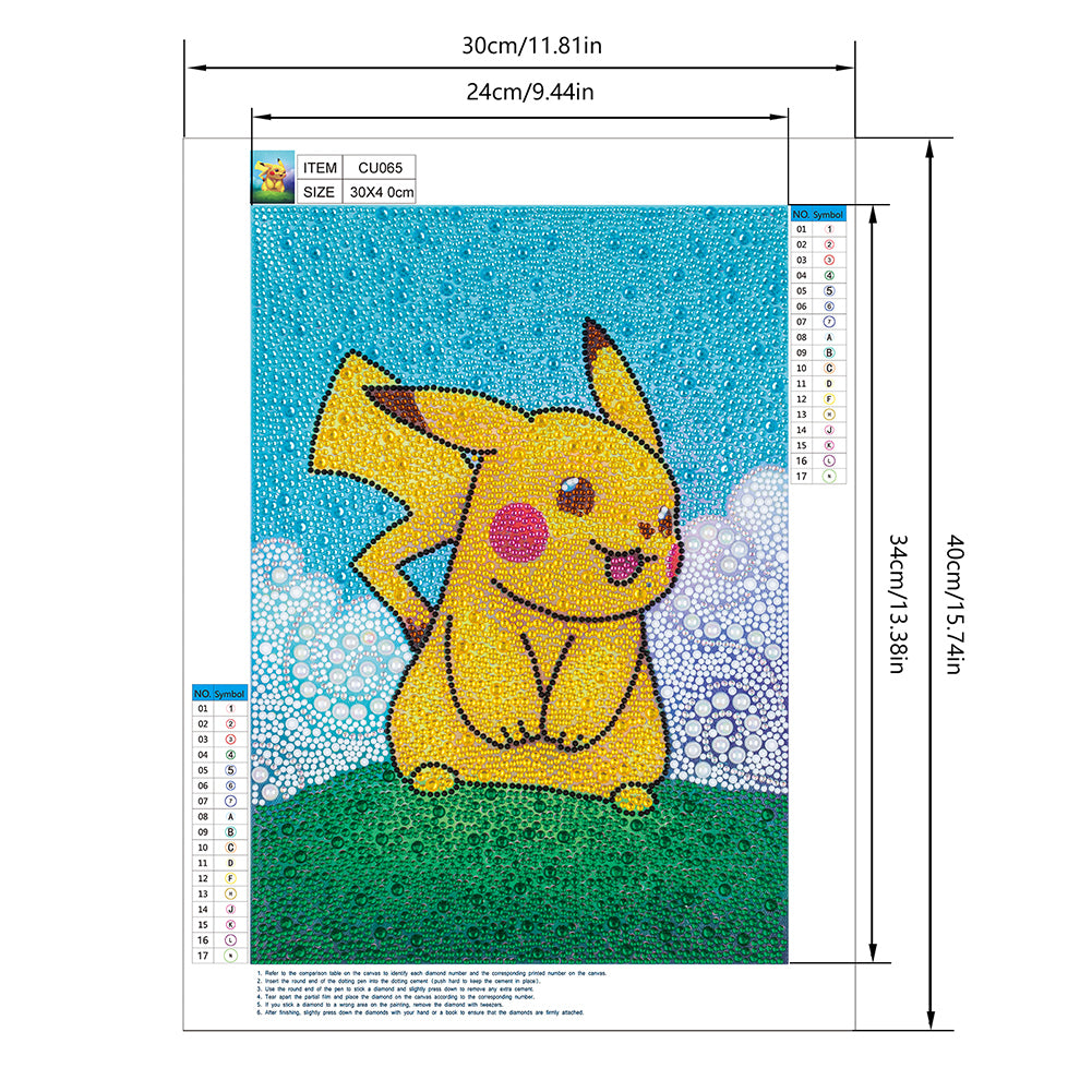 Cartoon - Special Shaped Drill Diamond Painting 30*40CM