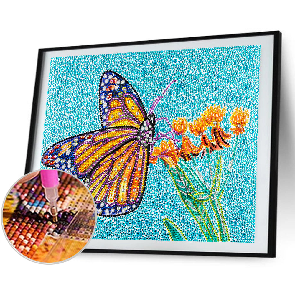 Butterfly - Special Shaped Drill Diamond Painting 40*30CM