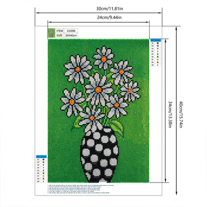 Daisy - Special Shaped Drill Diamond Painting 30*40CM