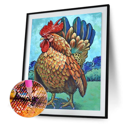 Chicken - Full Round Drill Diamond Painting 30*40CM