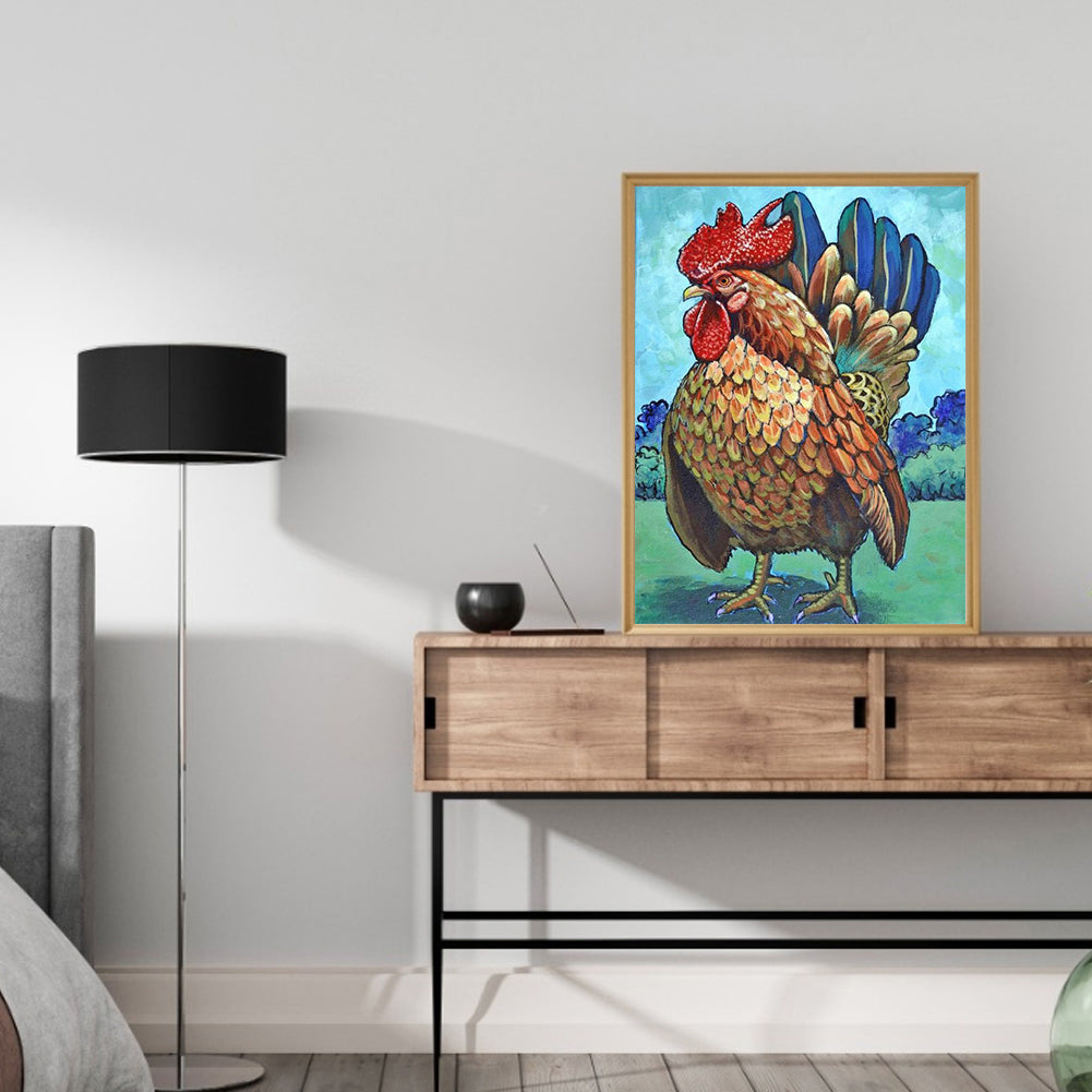 Chicken - Full Round Drill Diamond Painting 30*40CM