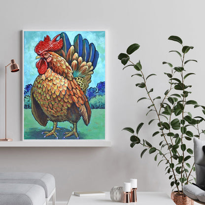 Chicken - Full Round Drill Diamond Painting 30*40CM