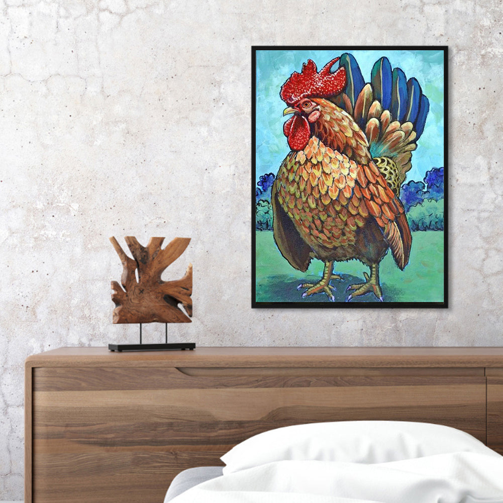 Chicken - Full Round Drill Diamond Painting 30*40CM