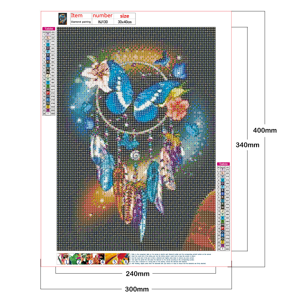 Dream Catcher - Full Round Drill Diamond Painting 30*40CM