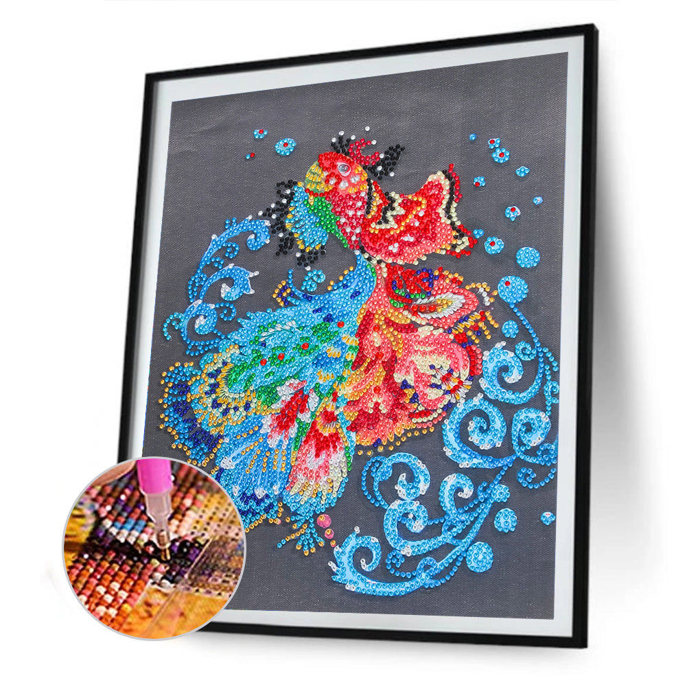 Fish - Special Shaped Drill Diamond Painting 30*40CM