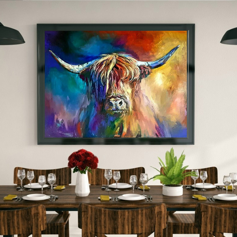 Cow - Full Round Drill Diamond Painting 40*30CM