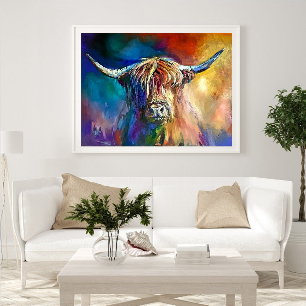 Cow - Full Round Drill Diamond Painting 40*30CM