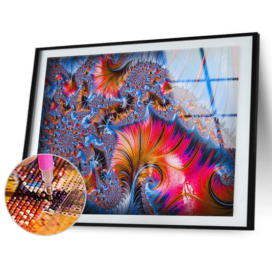 Colorful Pattern - Full Round Drill Diamond Painting 50*35CM