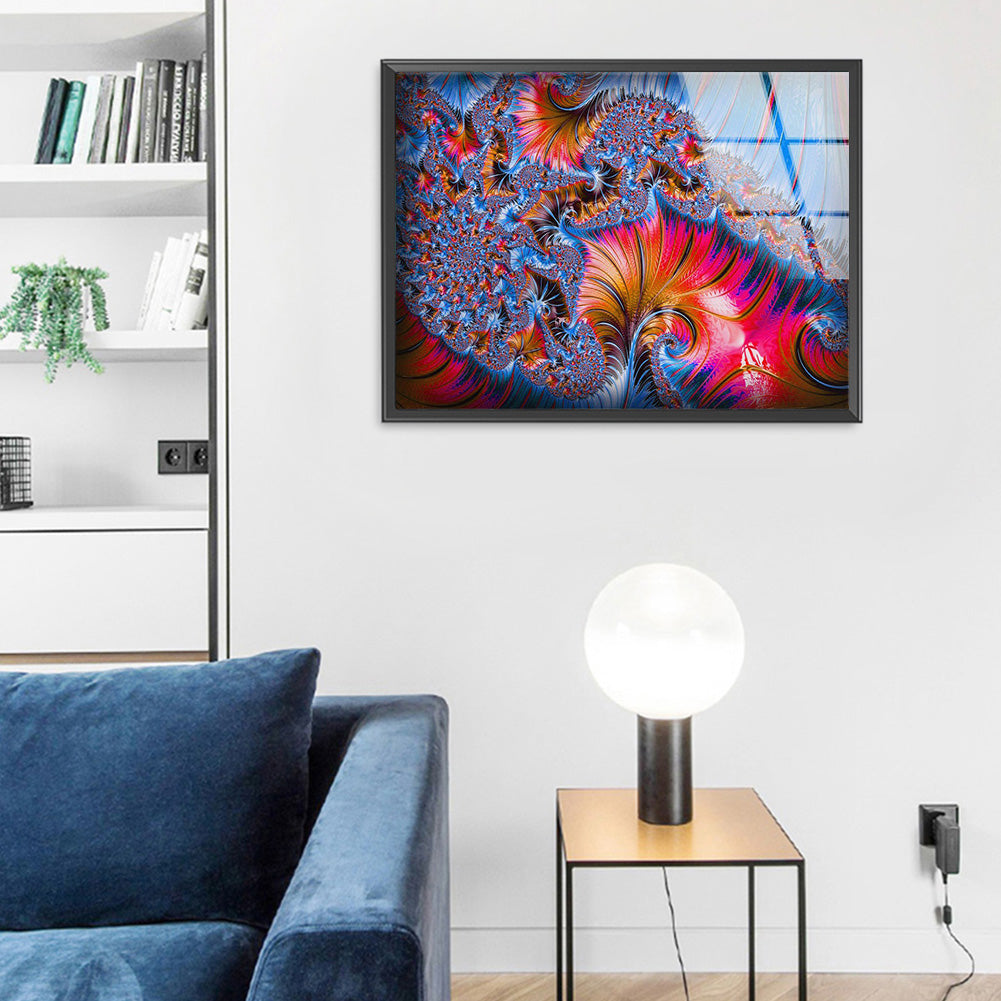 Colorful Pattern - Full Round Drill Diamond Painting 50*35CM