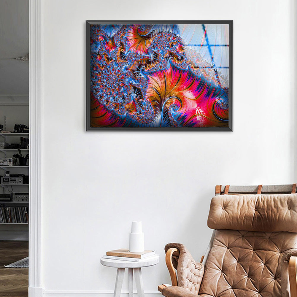 Colorful Pattern - Full Round Drill Diamond Painting 50*35CM