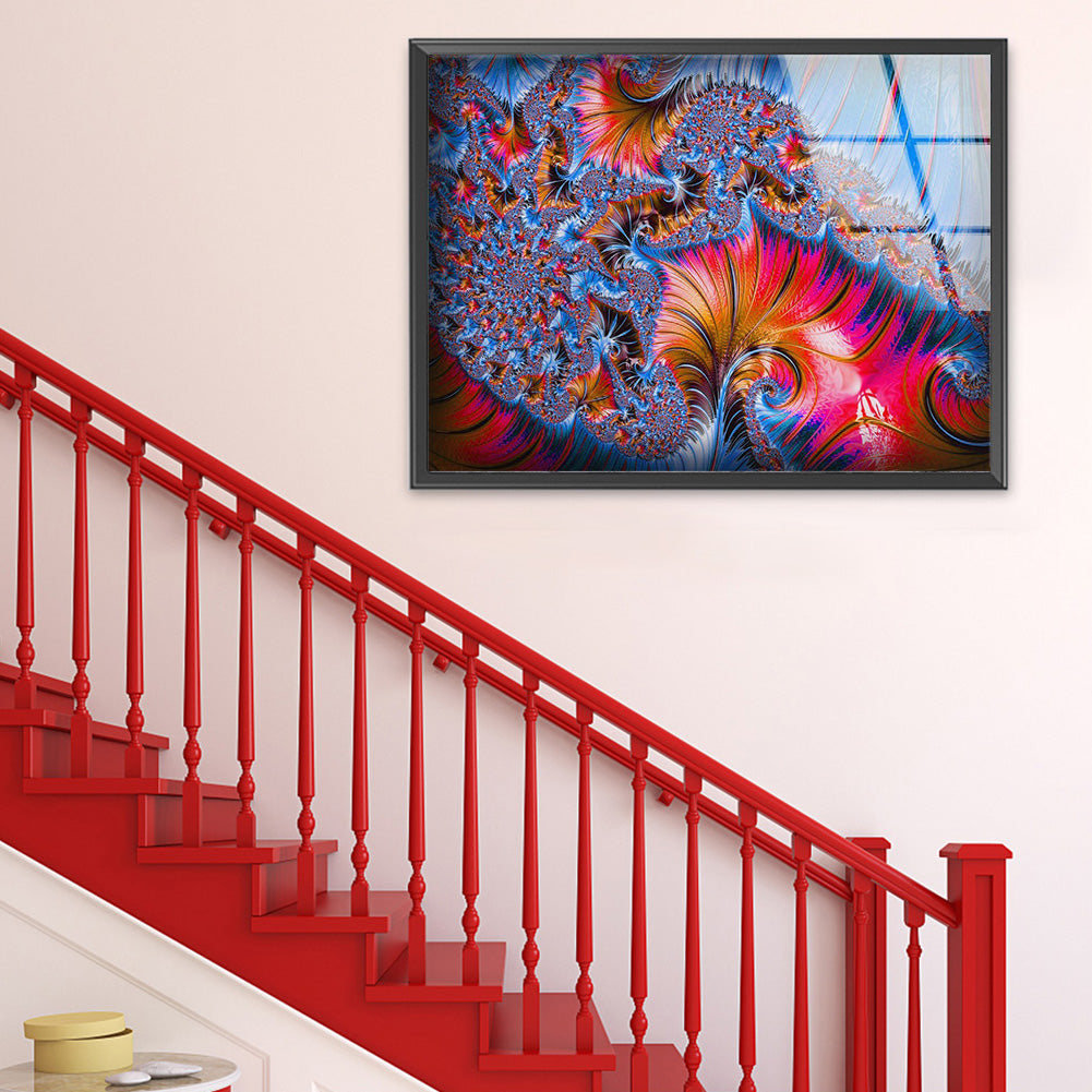 Colorful Pattern - Full Round Drill Diamond Painting 50*35CM