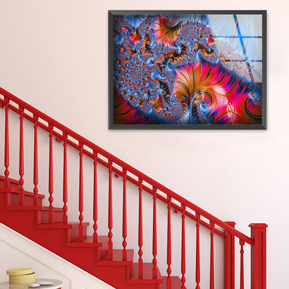 Colorful Pattern - Full Round Drill Diamond Painting 50*35CM