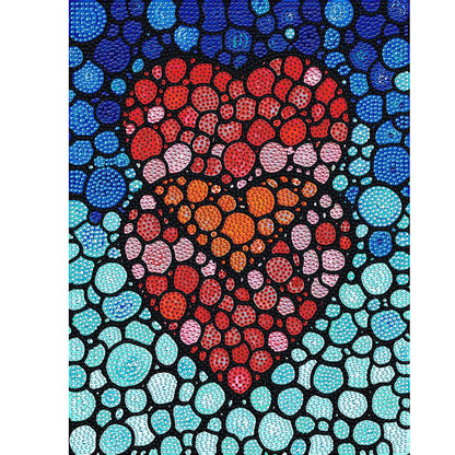 Love Heart - Special Shaped Drill Diamond Painting 30*40CM