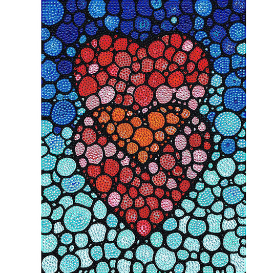 Love Heart - Special Shaped Drill Diamond Painting 30*40CM