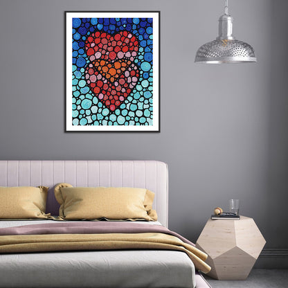 Love Heart - Special Shaped Drill Diamond Painting 30*40CM