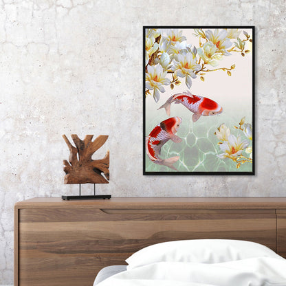 Gold Fish - Full Round Drill Diamond Painting 30*40CM