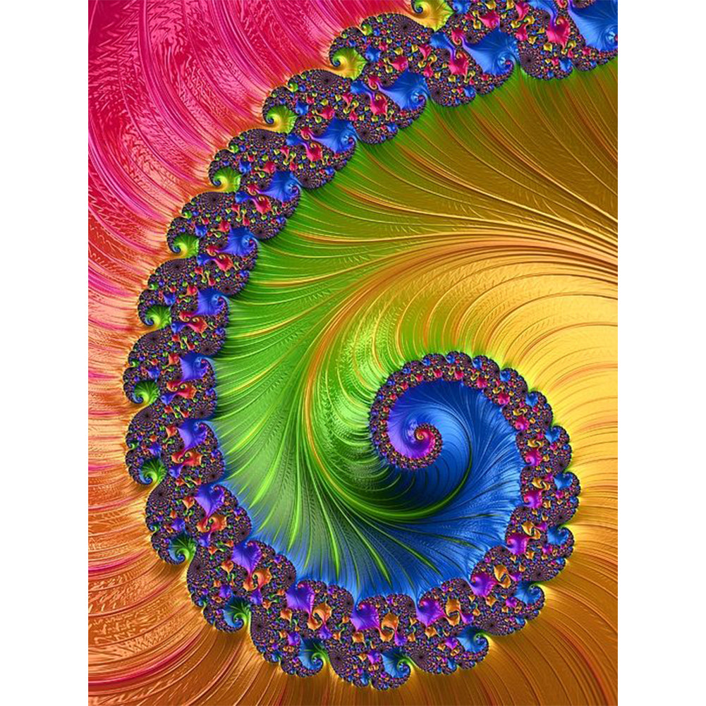 Swirl - Full Round Drill Diamond Painting 30*40CM