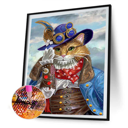 Cat - Special Shaped Drill Diamond Painting 30*40CM