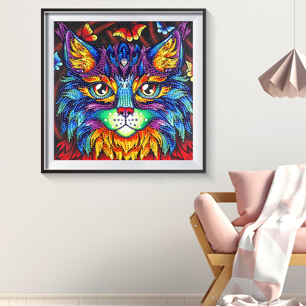 Cat - Special Shaped Drill Diamond Painting 30*30CM