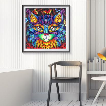 Cat - Special Shaped Drill Diamond Painting 30*30CM