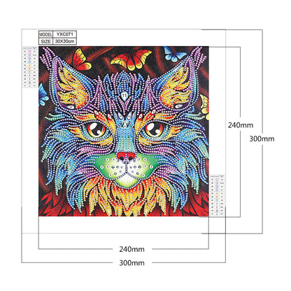 Cat - Special Shaped Drill Diamond Painting 30*30CM