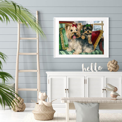 Dog - Full Round Drill Diamond Painting 40*30CM