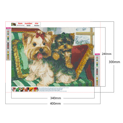 Dog - Full Round Drill Diamond Painting 40*30CM
