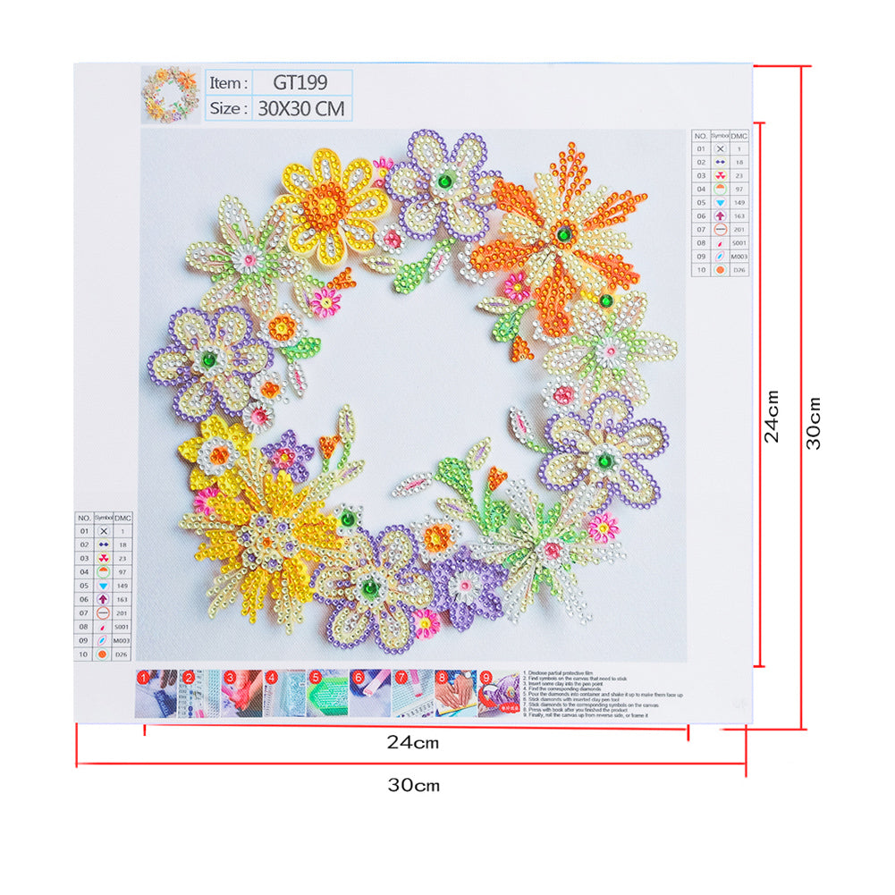 Quilling Paper - Special Shaped Drill Diamond Painting 30*30CM