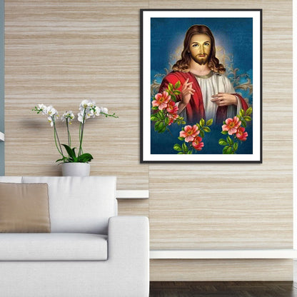 Jesus - Full Round Drill Diamond Painting 30*40CM