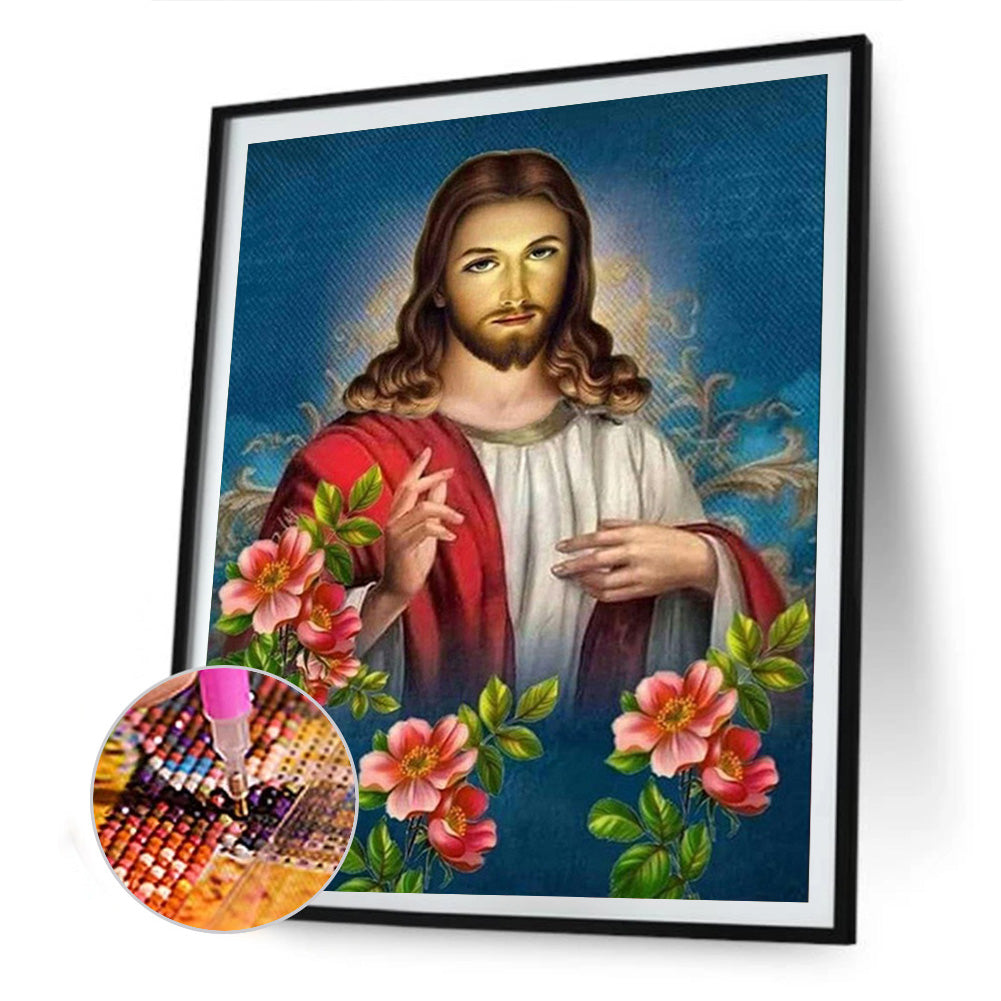 Jesus - Full Round Drill Diamond Painting 30*40CM