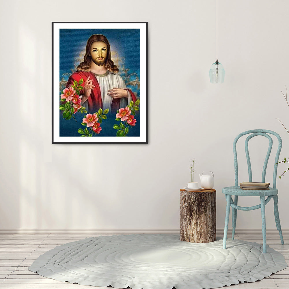 Jesus - Full Round Drill Diamond Painting 30*40CM