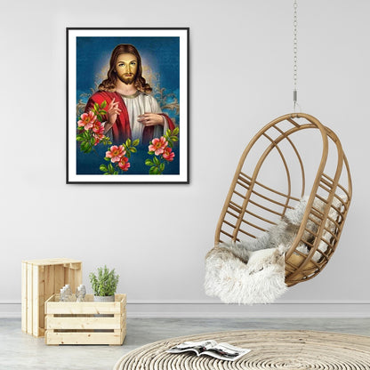 Jesus - Full Round Drill Diamond Painting 30*40CM