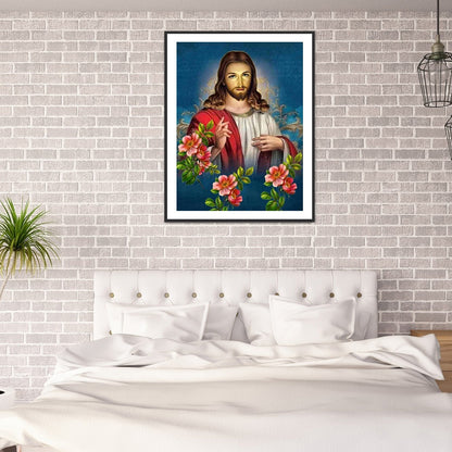 Jesus - Full Round Drill Diamond Painting 30*40CM