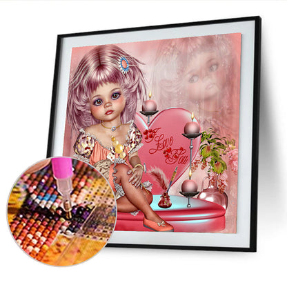 Little Girl - Special Shaped Drill Diamond Painting 35*35CM