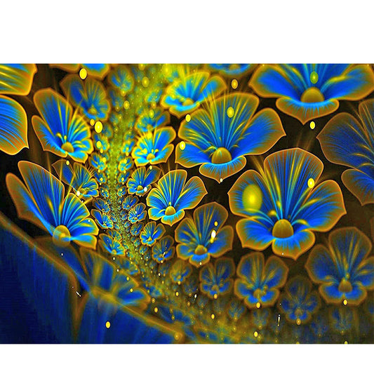 Fluorescent Flower - Full Round Drill Diamond Painting 45*30CM