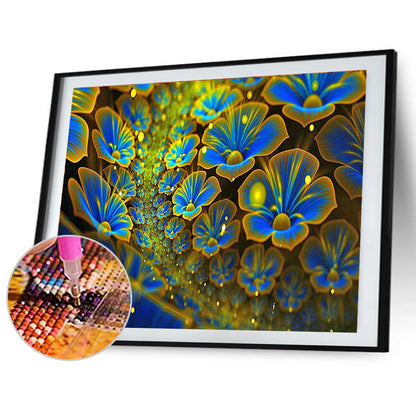 Fluorescent Flower - Full Round Drill Diamond Painting 45*30CM