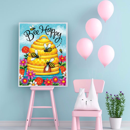 Bee - Full Round Drill Diamond Painting 30*40CM