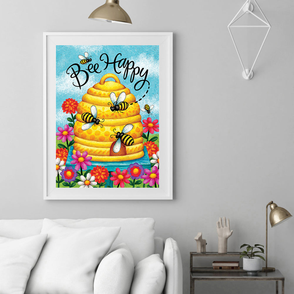 Bee - Full Round Drill Diamond Painting 30*40CM