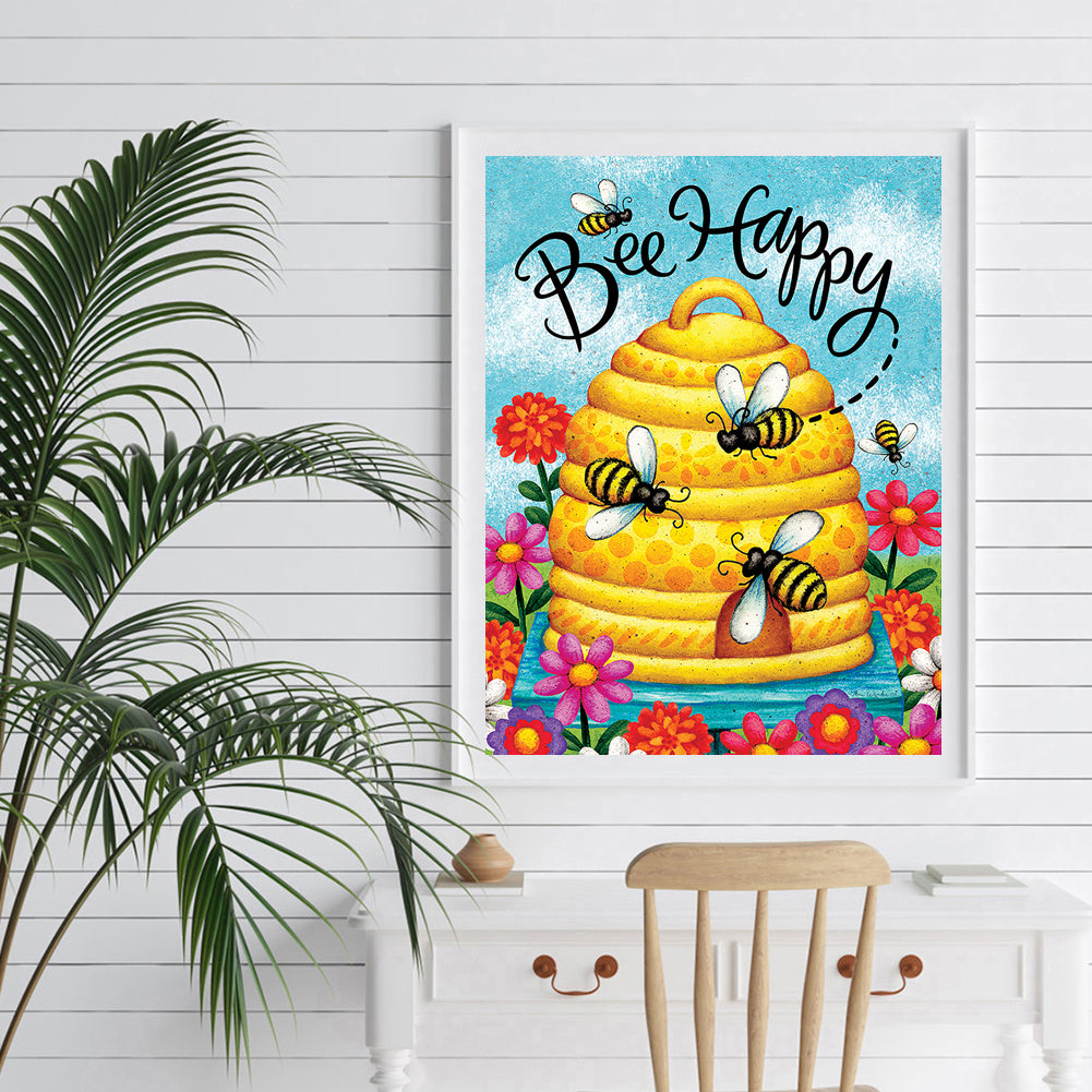 Bee - Full Round Drill Diamond Painting 30*40CM