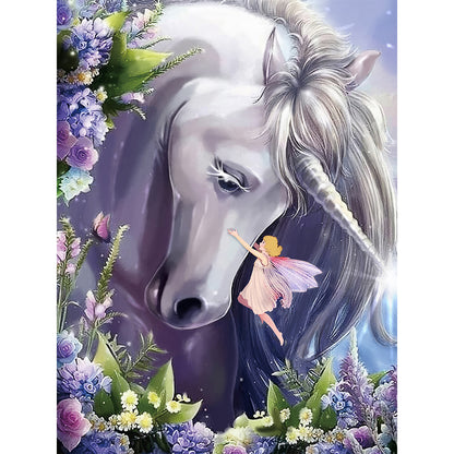 Cartoon Unicorn - Special Shaped Drill Diamond Painting 30*40CM