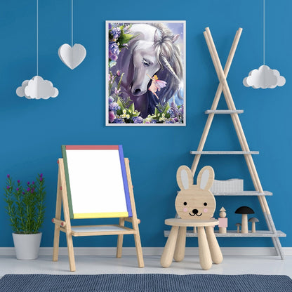 Cartoon Unicorn - Special Shaped Drill Diamond Painting 30*40CM