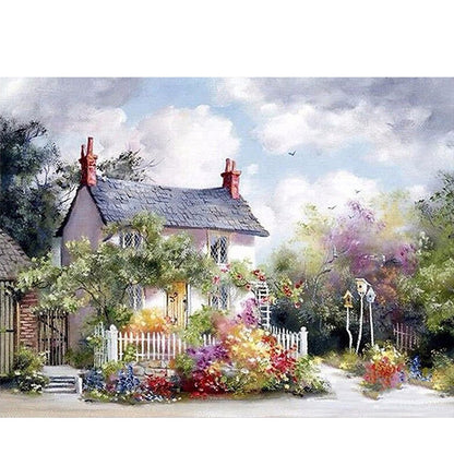 Landscape - Full Round Drill Diamond Painting 40*30CM