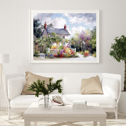 Landscape - Full Round Drill Diamond Painting 40*30CM