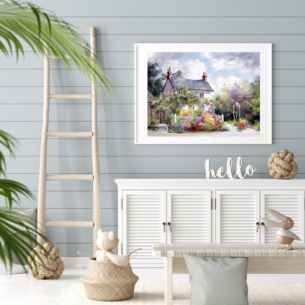Landscape - Full Round Drill Diamond Painting 40*30CM